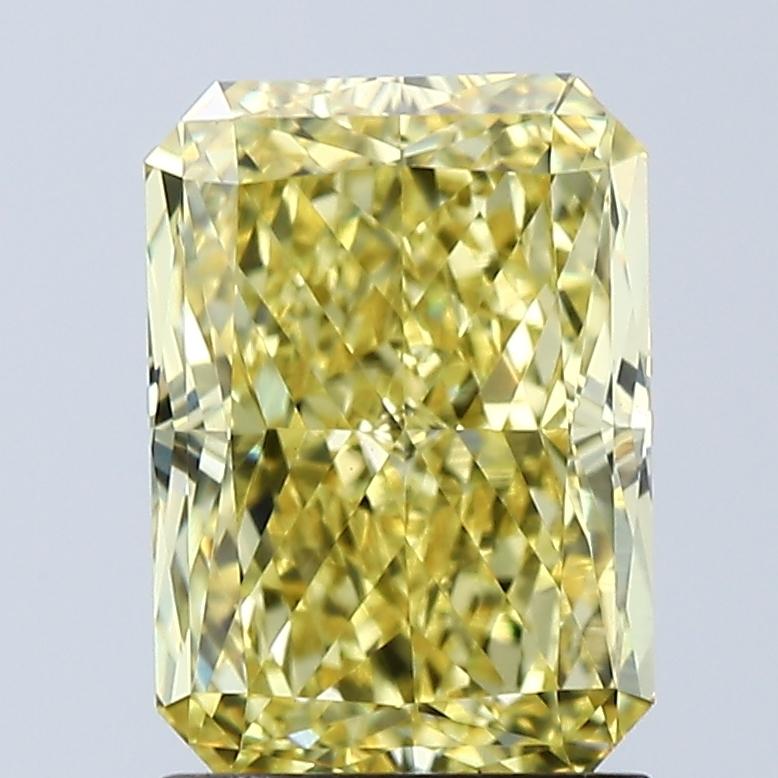 2.10 Ct. Fancy Vivid Yellow Radiant Lab Grown Diamond