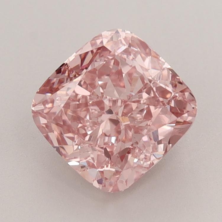 1.81 Ct. Fancy Vivid  Pink Cushion Lab Grown Diamond