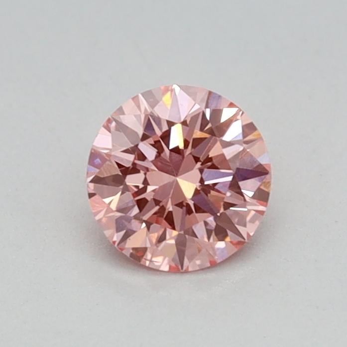 0.31 Ct. Fancy Vivid Pink Round Lab Grown Diamond