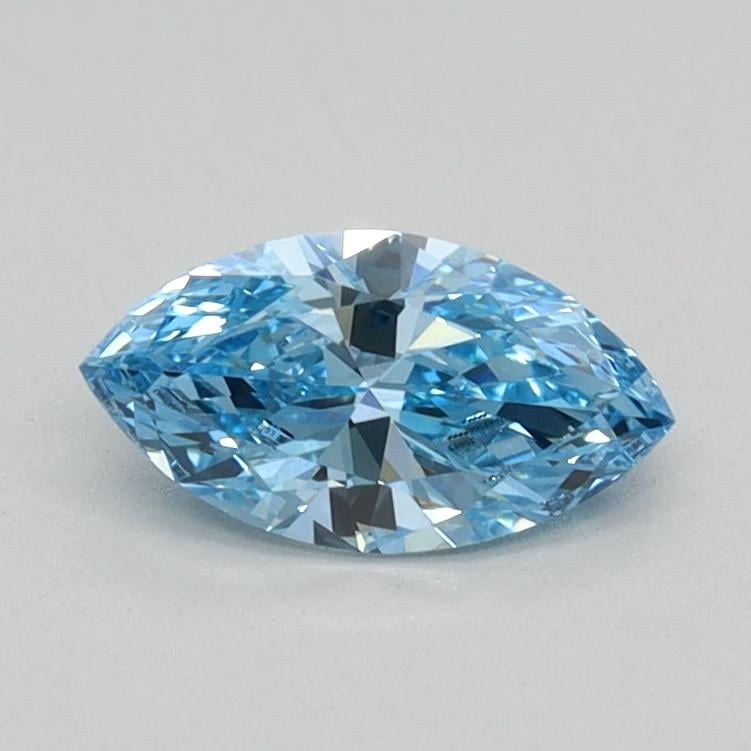 0.36 Ct. Fancy Vivid Blue Marquise Lab Grown Diamond