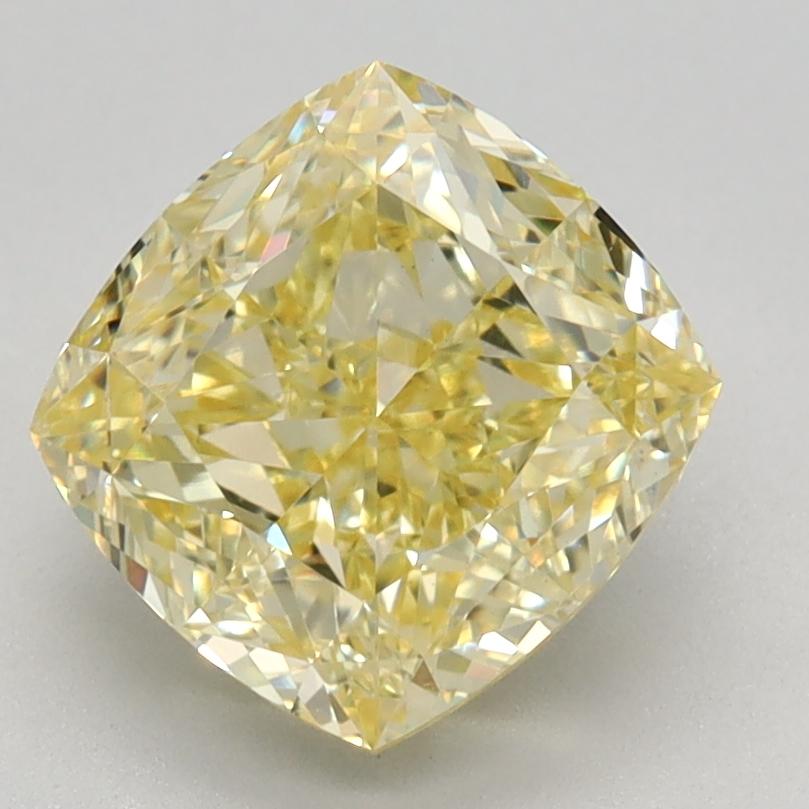 2.35 Ct. Fancy Intense Yellow Cushion Lab Grown Diamond