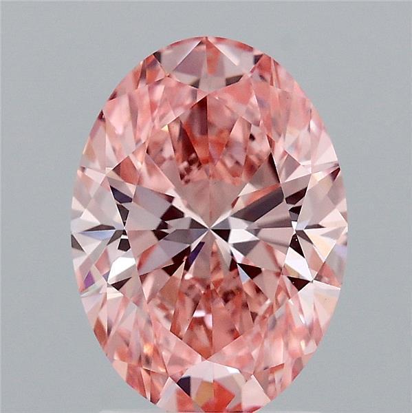 2.16 Ct. Fancy Vivid Pink Oval Lab Grown Diamond