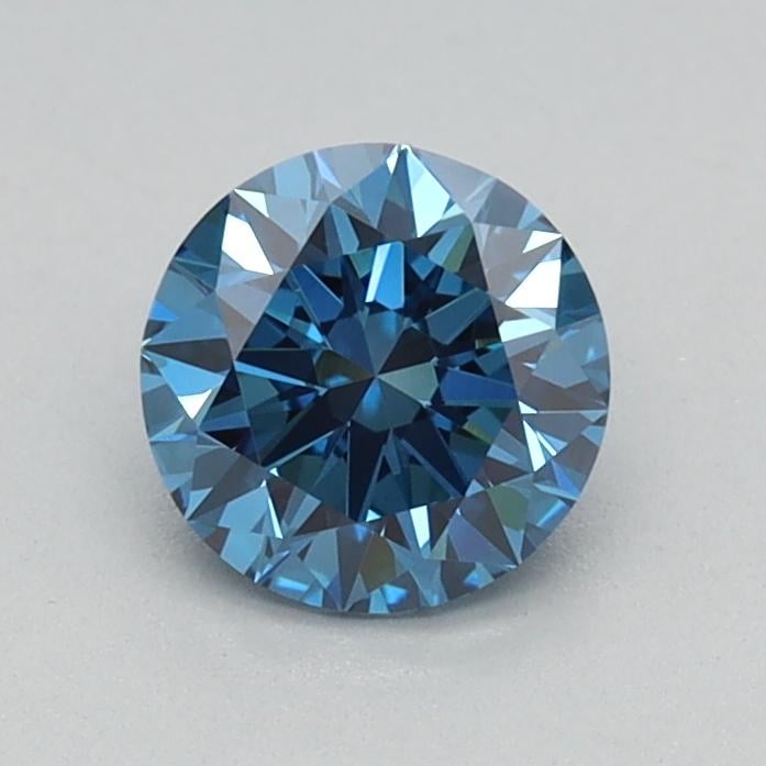 0.50 Ct. Fancy Vivid Blue Round Lab Grown Diamond