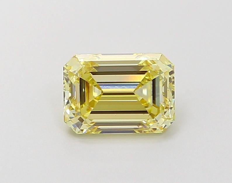 1.04 Ct. Fancy Light Yellow Emerald Lab Grown Diamond