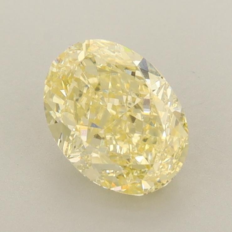 1.29 Ct. Fancy Intense Yellow Oval Lab Grown Diamond