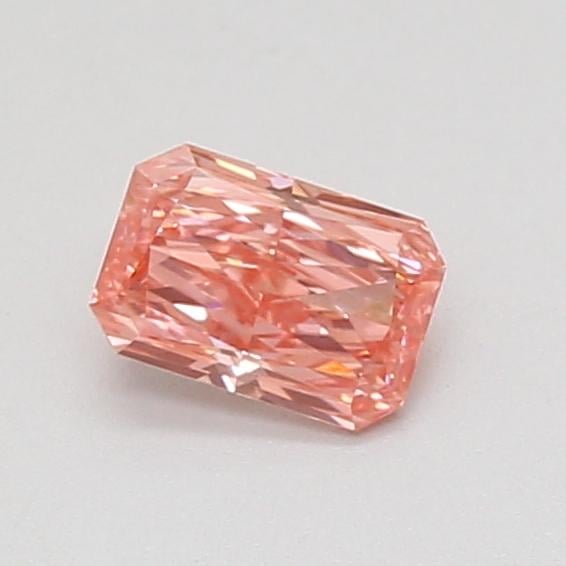 0.51 Ct. Fancy Vivid Pink Radiant Lab Grown Diamond