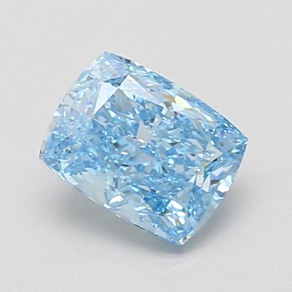 1.00 Ct. Fancy Vivid Blue Cushion Lab Grown Diamond