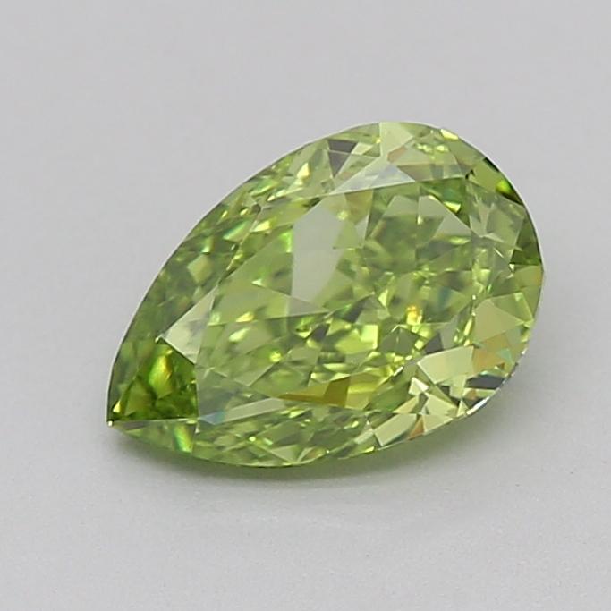 1.02 Ct. Fancy Vivid  Green Pear Lab Grown Diamond