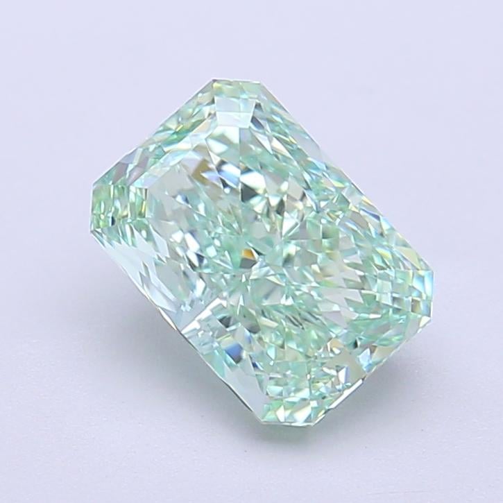 1.87 Ct. Fancy Vivid  Green Radiant Lab Grown Diamond