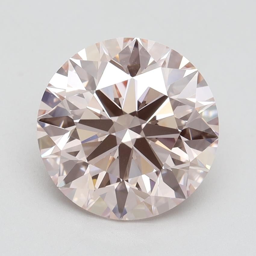 3.44 Ct. Fancy Intense Pink Round Lab Grown Diamond