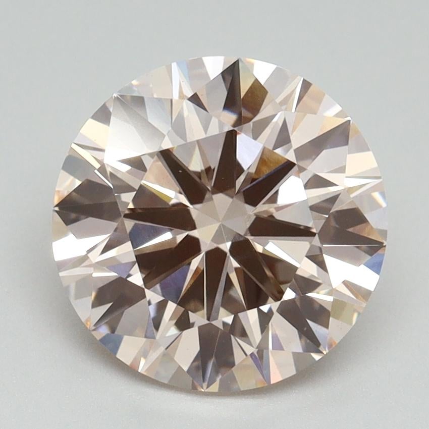3.15 Ct. Fancy Pink Round Lab Grown Diamond