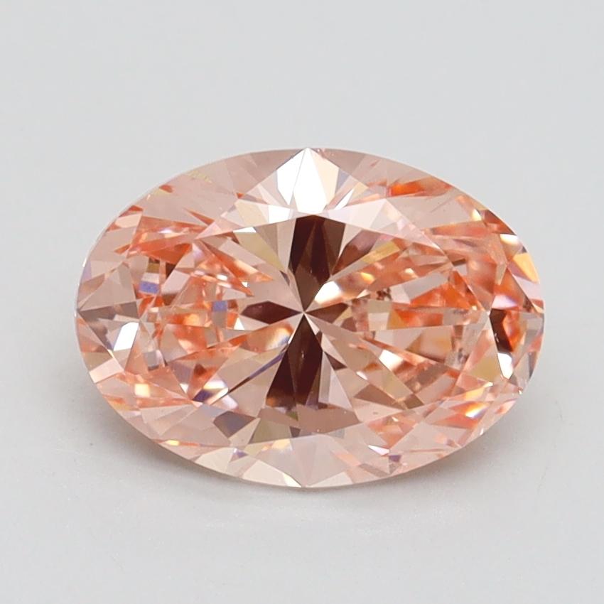 1.50 Ct. Fancy Intense Pink Oval Lab Grown Diamond