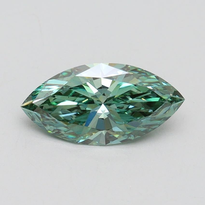 1.01 Ct. Fancy Vivid Green Marquise Lab Grown Diamond