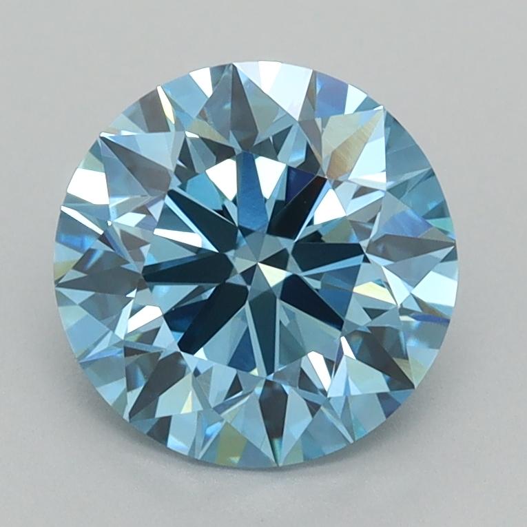 1.86 Ct. Fancy Vivid  Blue Round Lab Grown Diamond