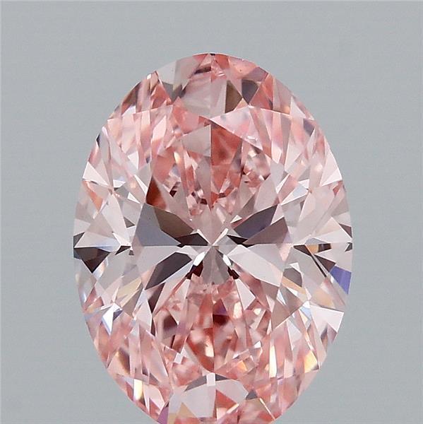 2.01 Ct. Fancy Vivid  Pink Oval Lab Grown Diamond