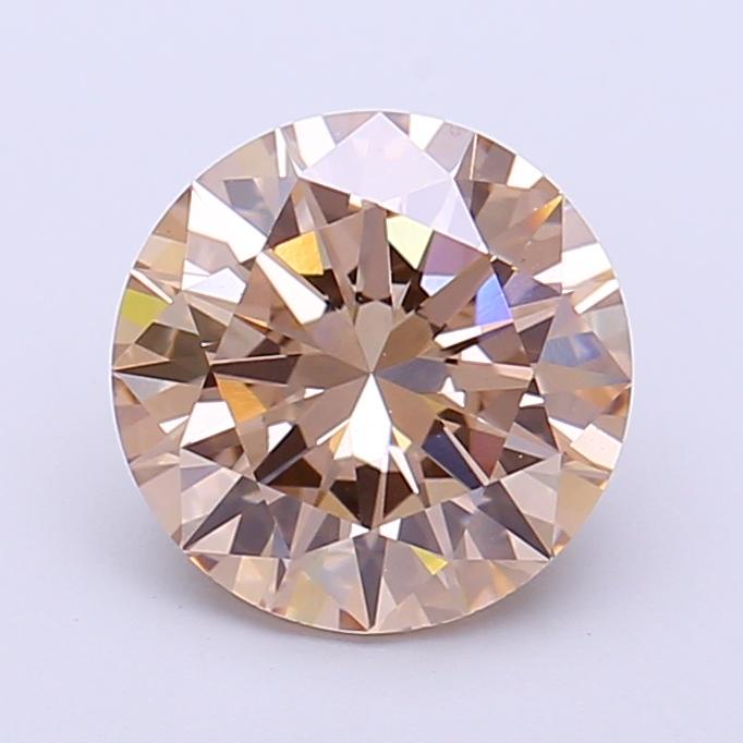 2.23 Ct. Fancy Light  Brown Round Lab Grown Diamond