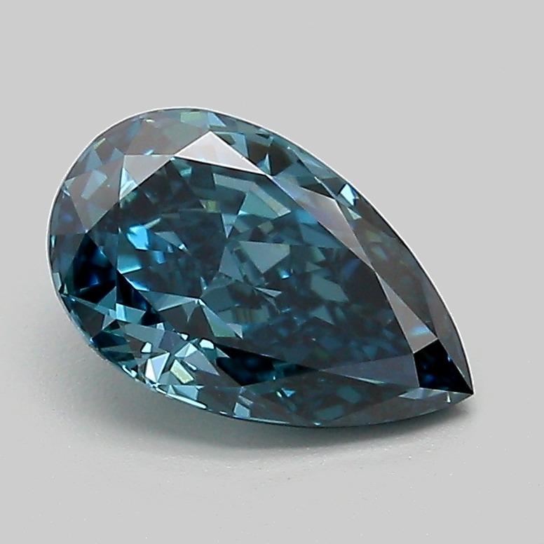 1.34 Ct. Fancy Vivid Blue Pear Lab Grown Diamond