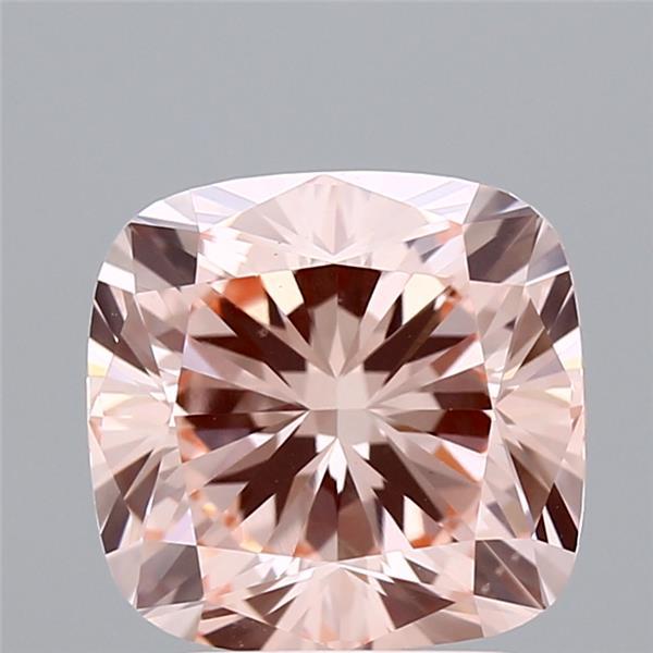 3.14 Ct. Fancy Intense Pink Cushion Lab Grown Diamond