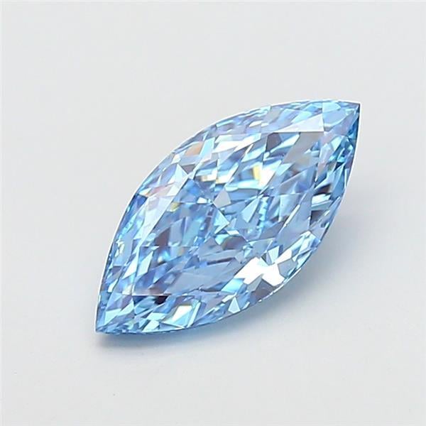 2.43 Ct. Fancy Vivid Blue Marquise Lab Grown Diamond