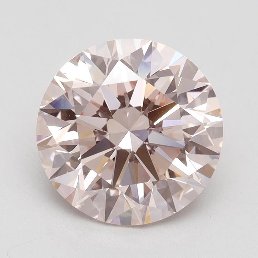 3.29 Ct. Fancy Intense Pink Round Lab Grown Diamond