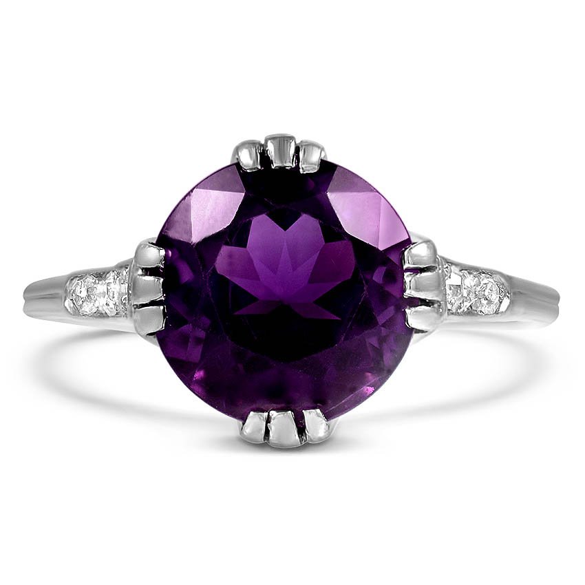 Edwardian Amethyst Cocktail Ring