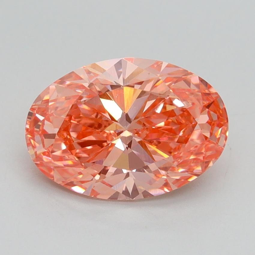 1.73 Ct. Fancy Vivid Pink Oval Lab Grown Diamond