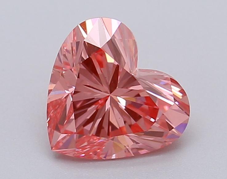 1.03 Ct. Fancy Vivid Pink Heart Lab Grown Diamond