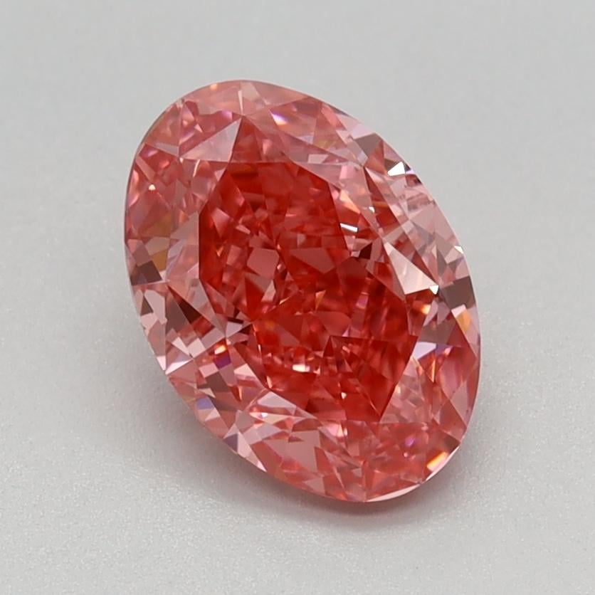 1.13 Ct. Fancy Vivid Pink Oval Lab Grown Diamond