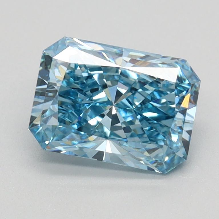 1.11 Ct. Fancy Vivid Blue Radiant Lab Grown Diamond