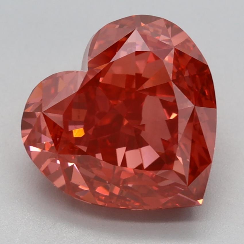 3.45 Ct. Fancy Vivid Pink Heart Lab Grown Diamond
