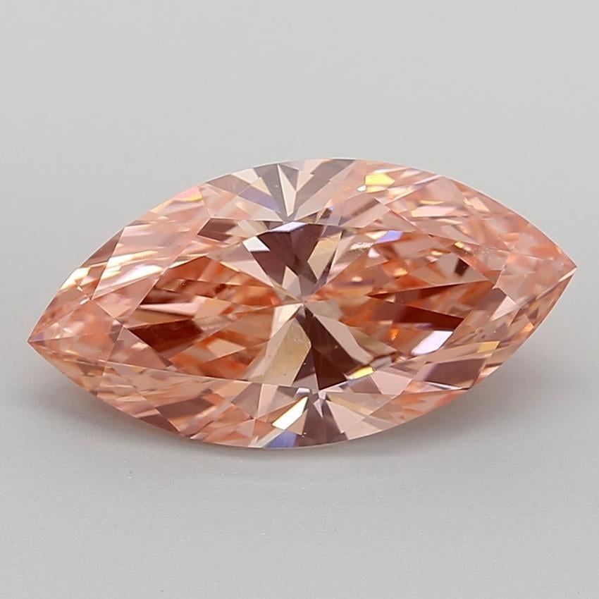 3.07 Ct. Fancy Vivid  Pink Marquise Lab Grown Diamond