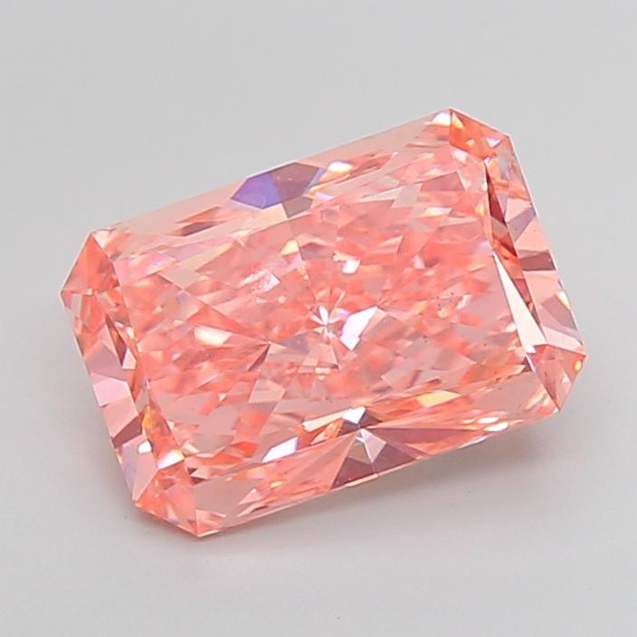 5.02 Ct. Fancy Vivid Pink Radiant Lab Grown Diamond