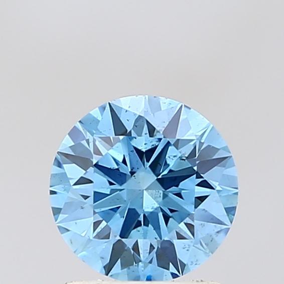 1.07 Ct. Fancy Vivid Blue Round Lab Grown Diamond