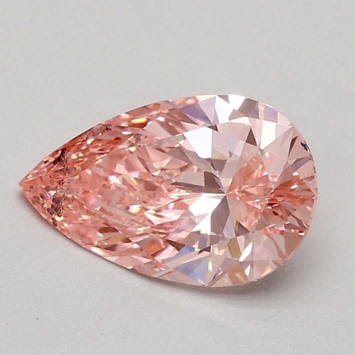 0.57 Ct. Fancy Vivid Pink Pear Lab Grown Diamond