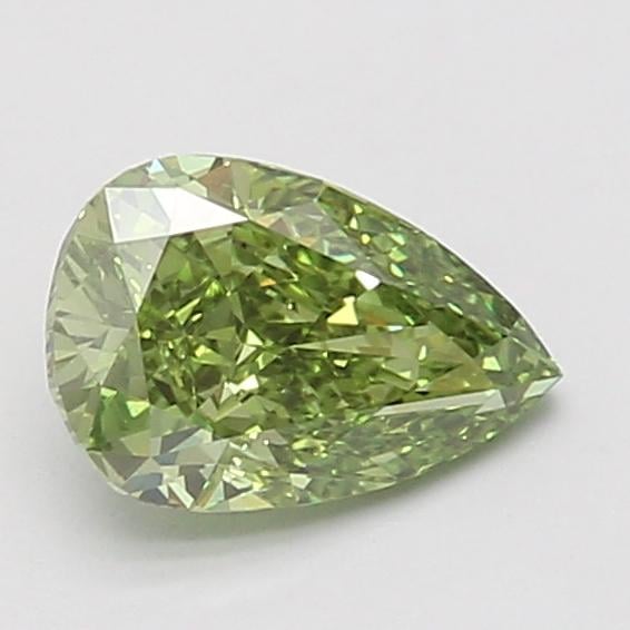 1.10 Ct. Fancy Vivid Green Pear Lab Grown Diamond