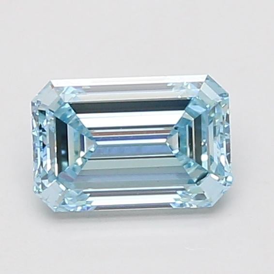 1.02 Ct. Fancy Intense Blue Emerald Lab Grown Diamond