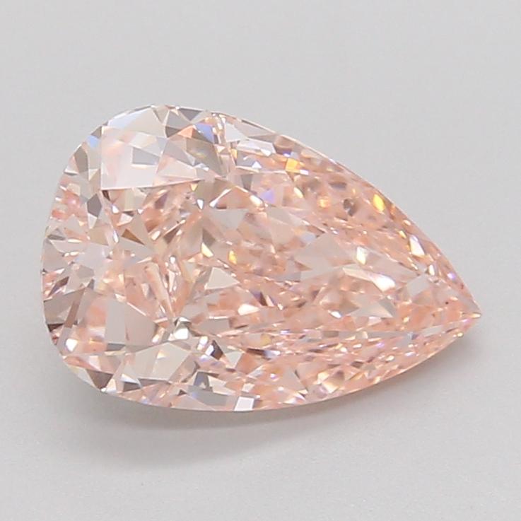 2.64 Ct. Fancy Vivid Pink Pear Lab Grown Diamond