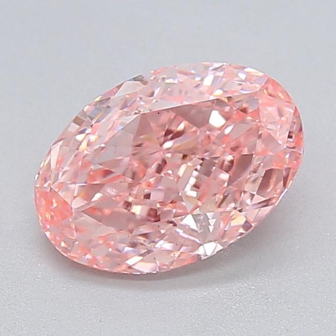 1.45 Ct. Fancy Vivid  Pink Oval Lab Grown Diamond