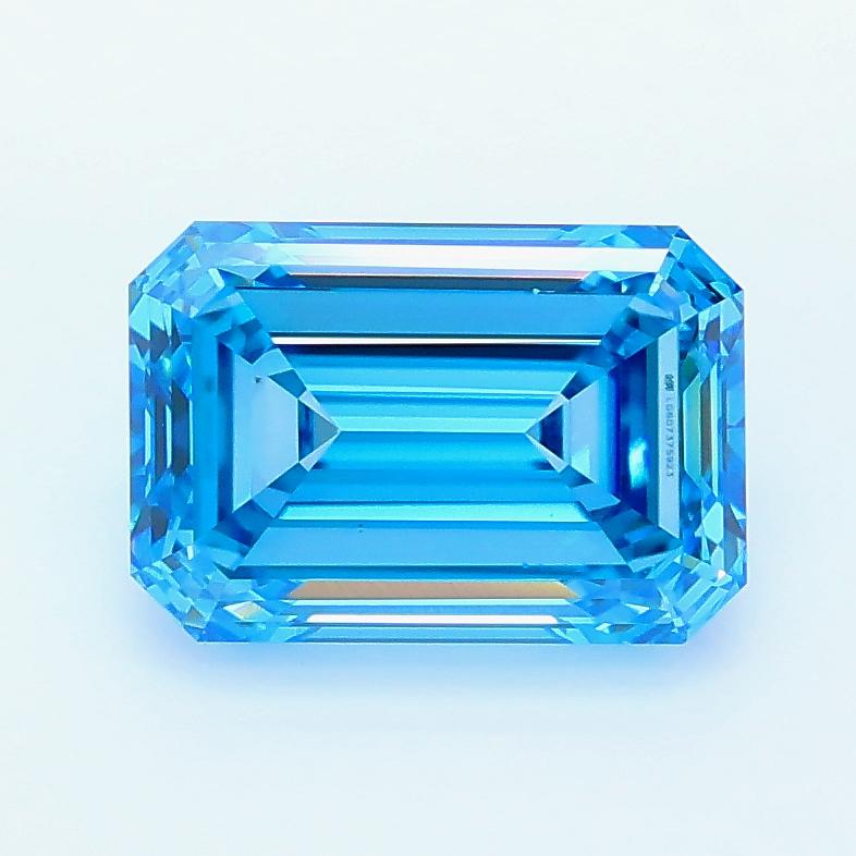2.00 Ct. Fancy Vivid Blue Emerald Lab Grown Diamond