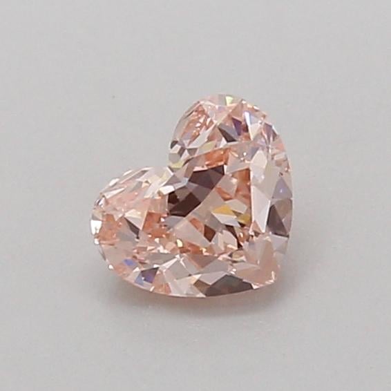 0.53 Ct. Fancy Intense Pink Heart Lab Grown Diamond