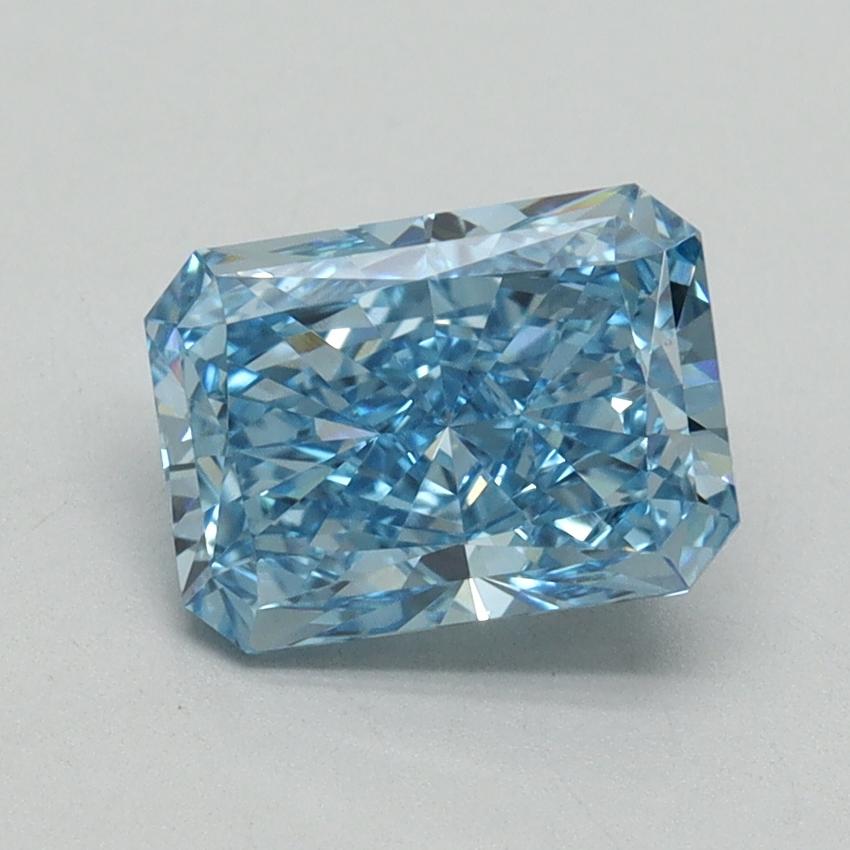 1.54 Ct. Fancy Vivid Blue Radiant Lab Grown Diamond