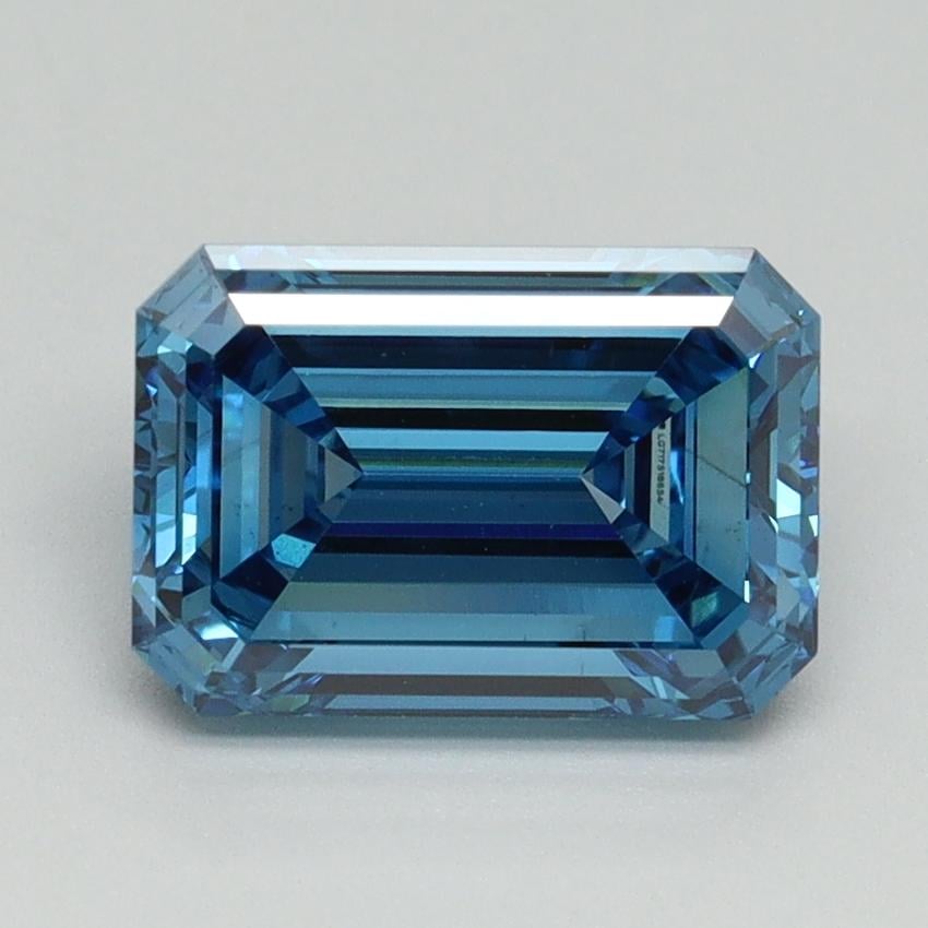 2.15 Ct. Fancy Vivid Blue Emerald Lab Grown Diamond