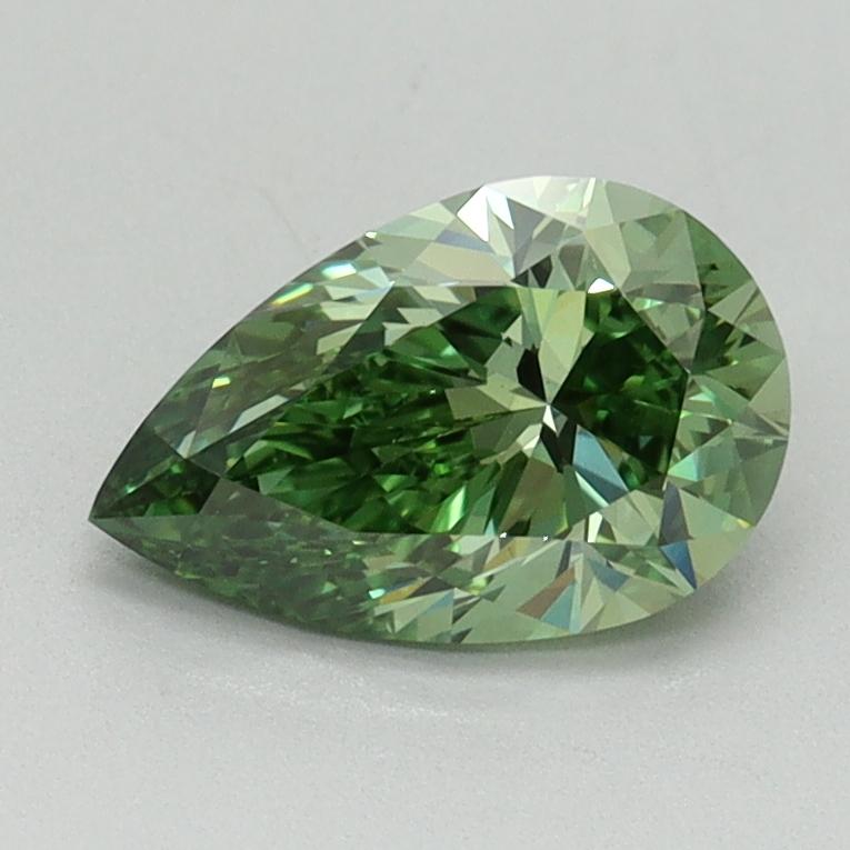 1.01 Ct. Fancy Vivid Green Pear Lab Grown Diamond