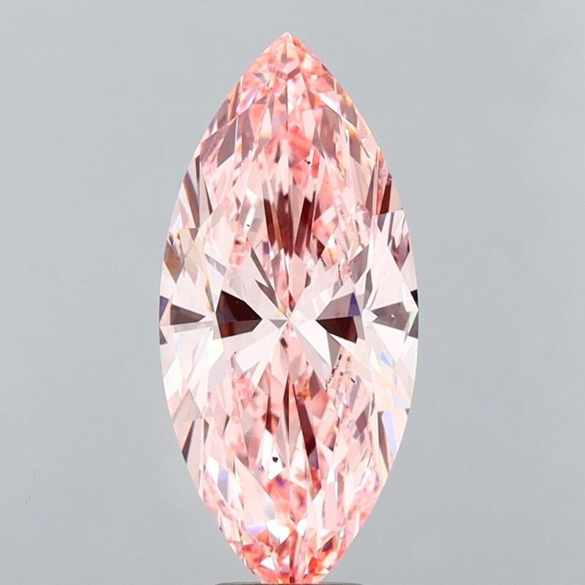 5.01 Ct. Fancy Vivid  Pink Marquise Lab Grown Diamond