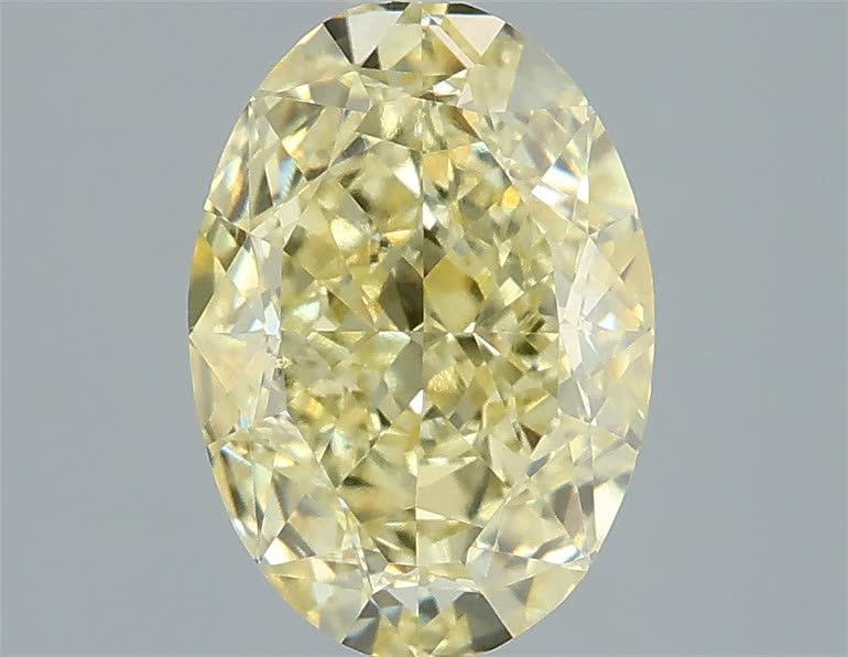 2.50 Ct. Fancy Yellow Oval Lab Grown Diamond