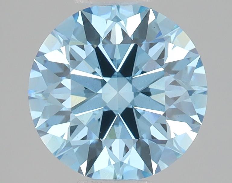 2.04 Ct. Fancy Vivid Blue Round Lab Grown Diamond