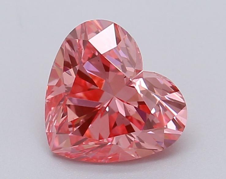 1.05 Ct. Fancy Vivid Pink Heart Lab Grown Diamond