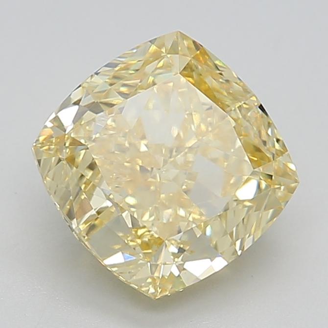 3.53 Ct. Fancy Intense Yellow Cushion Lab Grown Diamond