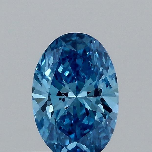 0.34 Ct. Fancy Vivid Blue Oval Lab Grown Diamond