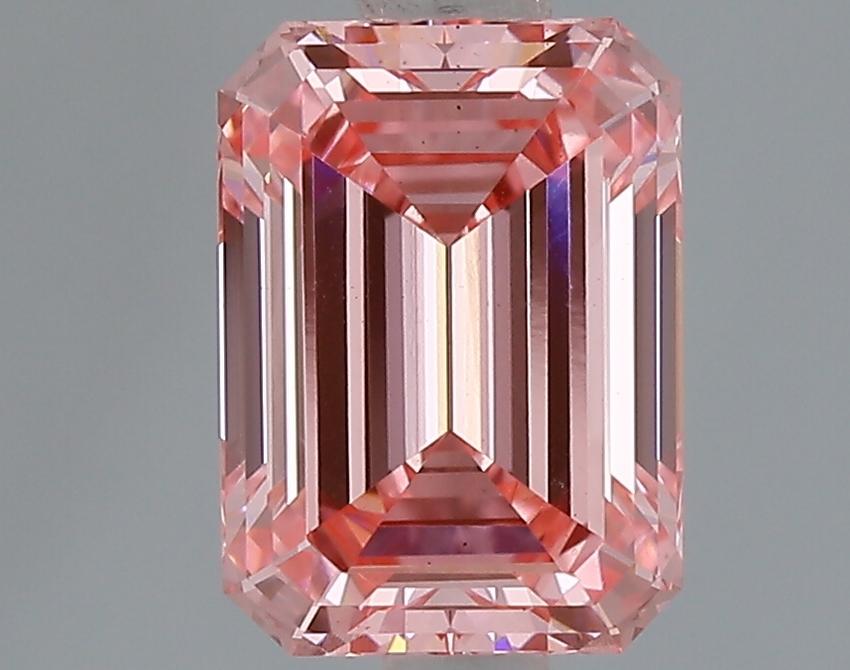 1.58 Ct. Fancy Vivid Pink Emerald Lab Grown Diamond